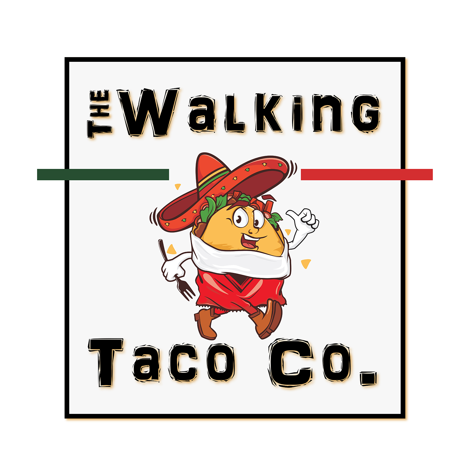 The Walking Taco Co. Logo - Taco Truck & Mobile Catering